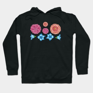 flowers_color pencil Hoodie